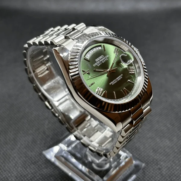 Day Date Olive Green 36/40mm | Miyota 8285 Automatic - Image 4