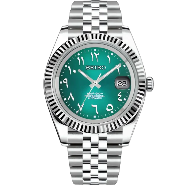 SEIKO MOD DATEJUST | GREEN ARABIC