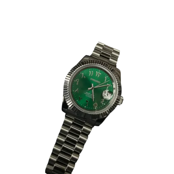 SEIKO MOD DATEJUST | GREEN ARABIC - Image 2