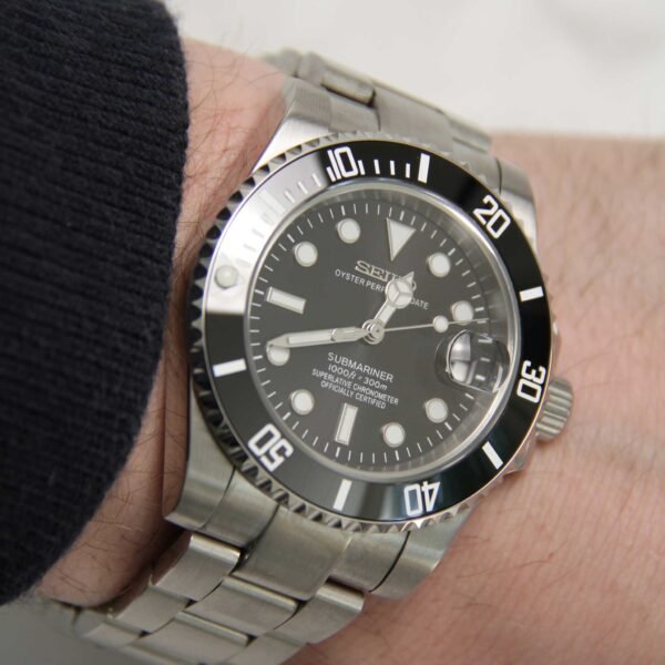 Submariner Black Date 40mm - Custom Automatic Watch | NH35 - Image 4