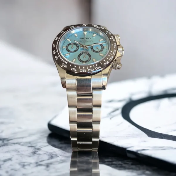 Seiko Mod Daytona Sky Blue 40mm - Image 2