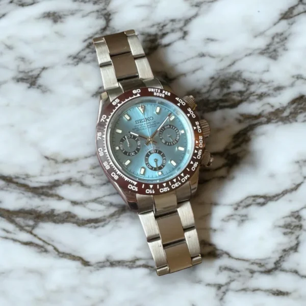 Seiko Mod Daytona Sky Blue 40mm - Image 3