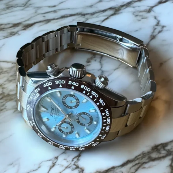 Seiko Mod Daytona Sky Blue 40mm - Image 4