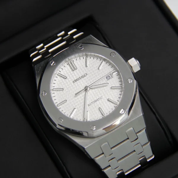 Seiko Mod Royal Oak White - Image 3