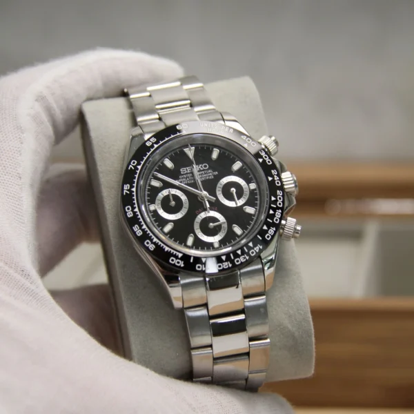 SEIKO MOD DAYTONA | BLACK - Image 4