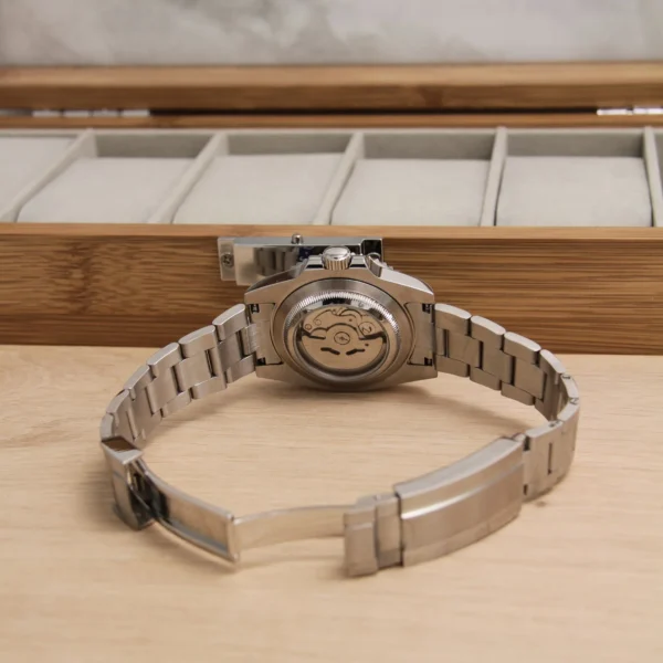 Submariner Starbucks Black Green 40mm - Custom Automatic Watch | NH35 - Image 2