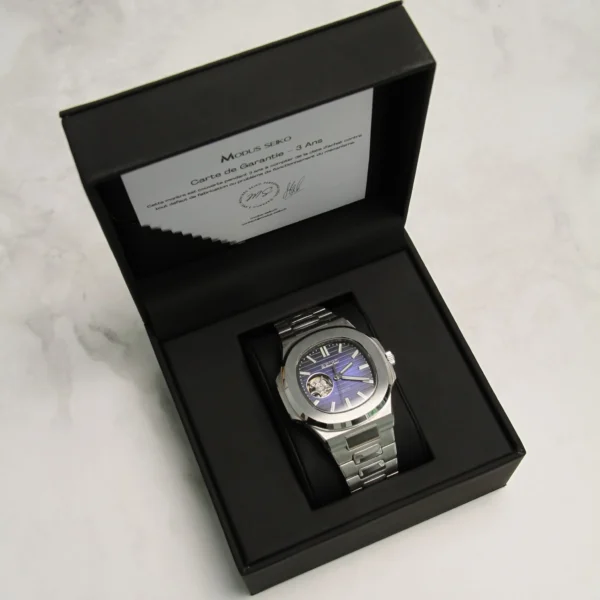 Nautilus Blue Skeleton Open Heart 40mm - Image 7