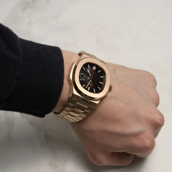 Nautilus Brown Skeleton Open Heart 40mm - Image 4