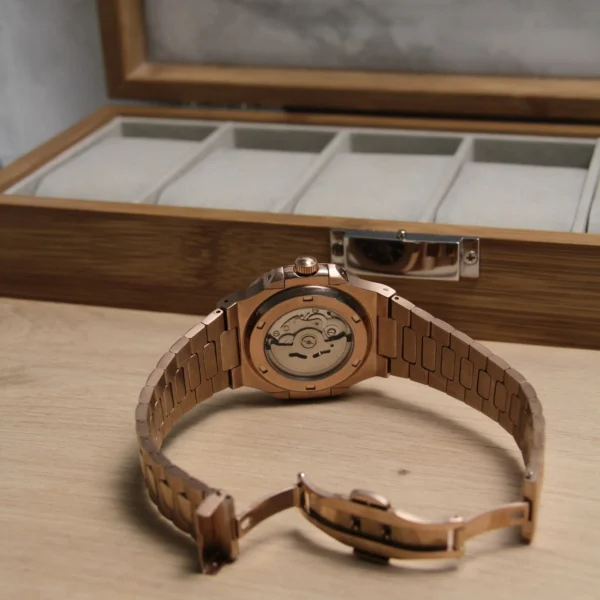 Nautilus Brown Skeleton Open Heart 40mm - Image 5
