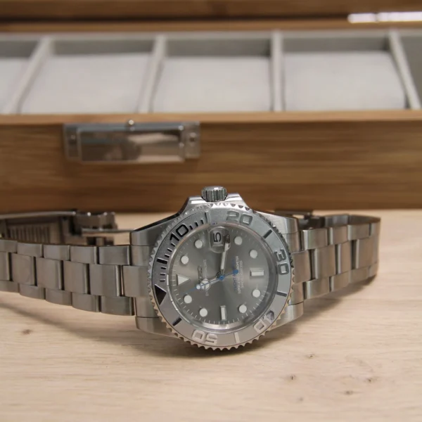 Seiko Mod Yacht Master Silver - Image 3