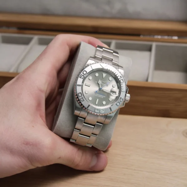Seiko Mod Yacht Master Silver - Image 5