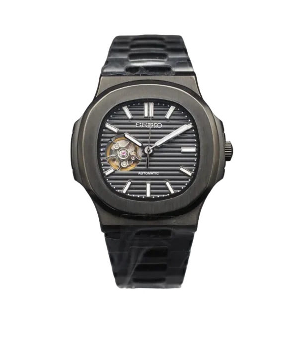 Nautilus Black Skeleton 40mm - Custom Automatic Watch | NH35 - Image 3
