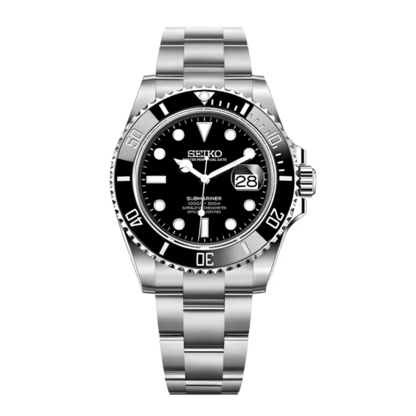 Submariner Black Date 40mm - Custom Automatic Watch | NH35
