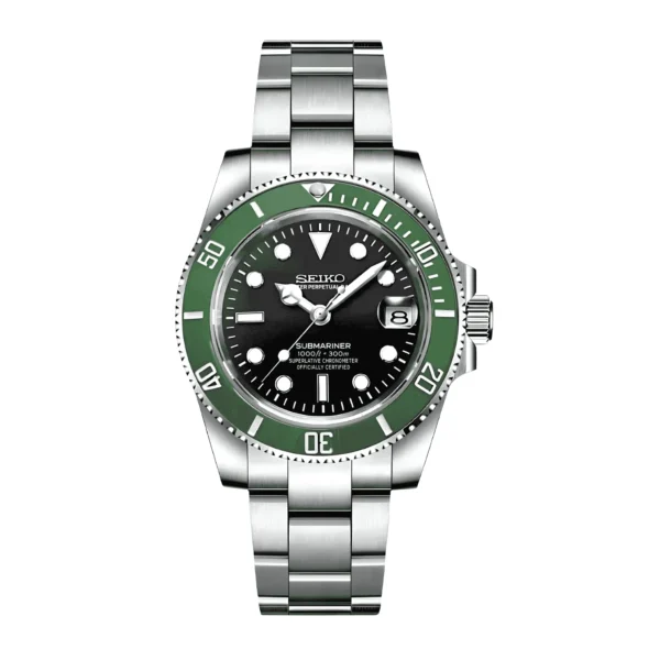Submariner Starbucks Black Green 40mm - Custom Automatic Watch | NH35