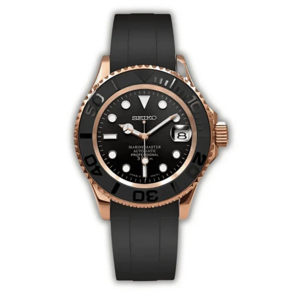Seiko Mod Yacht Master Rose Gold & Black